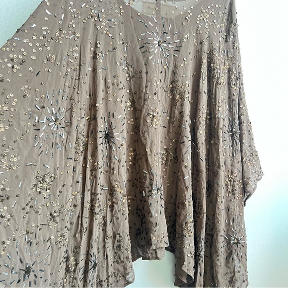 JEN'S PIRATE BOOTY Gaudi Sequin Embellished Swim Cover Tunic Top One size Boho - Picture 12 of 15